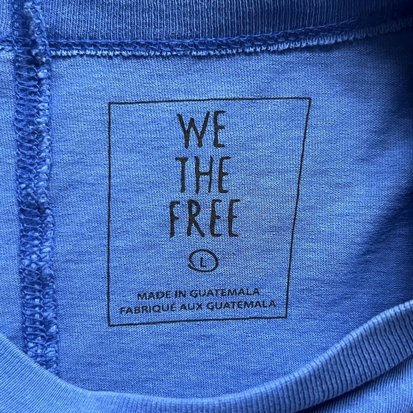 Free People Cropped Tee L - Picture 4 of 5